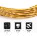 Chooee Bicycle PRO Shift Cable - Ultra Slick Derailleur Cable for Shimano/SRAM Shifter - Gold - 2x2500mm - Buy Online on SooperMarket.com