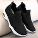 Rytejfes Women's White Waterproof Wedge Heel Sneakers | Stylish Lace-Up & Slip-On Options in Blue & Black (Size 38 EU) - Buy Online on SooperMarket.com