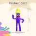 Sausage Purple Plush Toy - Rainbow Friends Cartoon Character | Soft Squishy Stuffed Doll for Kids | Ideal Squishmallow Teddy Pillow Figure Toy - Buy Online on SooperMarket.com