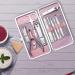 Glamne Manicure Pedicure Set Tools Professional Stainless Steel Nail Care Kits with Holographic Travel Case(Pink) - Buy Online on SooperMarket.com