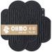 Ohmo lick mat dog leak mat for puppies cat - 2 PCs cute cactus design for pet fear relief and slowly feed food quality silicone (black) m black