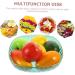 COOLHIYA Fruit Tray Glass Food Container Food Tray Terrarium nut Serving Tray Dessert Bowl Salad Bowl Counter Green 23.5X23.5X6CM - Buy Online on SooperMarket.com