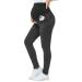 PACBREEZE Women's Maternity Jeans Over The Belly Slim Stretchy High Waist Denim Skinny Pants with Pockets 04: Wash Black XL
