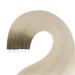 Youngsee Virgin Tape Extensions - 50cm Balayage Real Hair Invisible Light Brown Ombre #9A/10/800 - 5pcs 12.5g - Buy Online on SooperMarket.com
