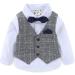 Famuka Baby Boys Gentleman Suits Tuxedo Set in Grey - Size 110 - Buy Online on SooperMarket.com