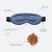 Ostrichpillow Hot & Cold Eye Mask - Clay Beads Therapy for Dark Circles, Eye Bags, Headaches - Velcro Closure, 2 Protective Bags - Dark Night - Buy Online on SooperMarket.com