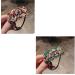 Handmade Crystal Rhinestone Hair Ties Set - Exquisite Ponytail Holders for Women and Girls - 2 PCS (Red and Green) - Buy Online on SooperMarket.com