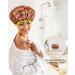 Buy Mikimini 2-Pack Waterproof Shower Hoods - Stylish & Reusable for Women Men Girls & Children | Golden Stripes Design - Buy Online on SooperMarket.com