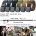 LionVII Mens Nylon Casual Belt with Plastic Buckle - Adjustable Fit 27-46 Waist Gray - Buy Online on SooperMarket.com