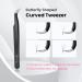 Beauty7 Curved Eyelash Extension Tweezers - Precision Bent Stainless Steel with Case | Ideal for Professional Use - Buy Online on SooperMarket.com