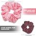 6-Piece Oversized Satin Hair Tie Set - Soft Silk Elastic Ponytail Holders for Girls in Champagne White Silver Gray Light Pink Bean Red Light Blue - Buy Online on SooperMarket.com