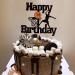 Blumomon Basketball Cake Decoration - 1 Piece Happy Birthday Shield Attachment for Sports Theme Party - Perfect for Young Girls - Buy Online on SooperMarket.com