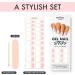 MOYOU LONDON Pink Sunset Gel Nail Wraps Set - 20 Pcs for Salon-Quality Manicure | Includes Nail File & Cuticle Stick | Semi Cured Gel Polish Strips (UV/LED Lamp Required) - Buy Online on SooperMarket.com