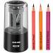 JARLINK Electric Pencil Sharpener  Heavy Duty Pencil Sharpener for 6-12mm Colored Pencils  Auto Stop  Fast Sharpen in 3s  8000 Sharpening Times  Ideal for School  Classroom  Teacher Supplies  Black