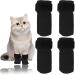 4 pieces of claw covers for cats scratch catfeal breathable mesh cat paw covers cat claw covers caps for the cat injection fur care (m)