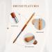 Premium #20 Sable Kolinsky Acrylic Nail Brush - Perfect for Nail Art & Manicure Tools | Zobelhaar Wooden Nail Polish Brush - Buy Online on SooperMarket.com