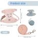 MSTECO Adjustable Rabbit Dishes & Leash Set for Small Pets | Soft Outdoor Kit for Dwarf Rabbits Hamsters & Cats (S Blue Pink) - Buy Online on SooperMarket.com