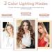 Trifold Makeup Mirror with Lights - 3 Color Modes, 72 LED Vanity Mirror, 1x/2x/3x Magnification, Touch Control, Portable High Definition Cosmetic Mirror - Pale Pink - Buy Online on SooperMarket.com