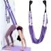 Yogagurt leg streak stretching band Stretchband - yoga belts made of polyester cotton inversion stretch exercise band for yoga ballet pilates gymnastics flexibility training purple 1 piece