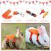4 sets adjustable rabbit harness and leash set small animal cute waistcoat harness leash ferret harness guinea pig harness ferret leash with decorations for rabbit kitten puppy - Buy Online on SooperMarket.com