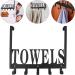CHILDWEET Towel Hook 1pc Door Hook Storage Hooks Over The Door Clothes Hanger Punch Storage Rack Back Door Key Hook - Buy Online on SooperMarket.com