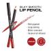 kiss new york Professional Slim Lip Pencil - Creamy Soft & Long-Lasting Lip Liner in Deep Red - Buy Online on SooperMarket.com