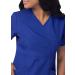 Sivvan Women's Scrub Set - Mock Wrap & Cargo Pants, Medium Royal Blue - Buy Online on SooperMarket.com
