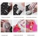 Clear Nail Art Stamper with Cap & Scraper | Silicone Jelly Stamp for DIY Nail Art | Perfect for French Smile Lines & Transparent Designs - Buy Online on SooperMarket.com