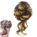 prinfantasy Updo Messy Bun Hair Piece Extension Ponytail With Elastic Rubber Band Synthetic Extensions Scrunchies Hairpiece for Women Dark Brown GBFQ006 GBFQ006 One Size
