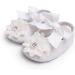 TMEOG 2 x Toddler Flower Shoes with Headband | Non-Slip Soft Baby Girl Shoes for Special Occasions | Size 12-18 Months | Christening, Wedding, Party - White - Buy Online on SooperMarket.com
