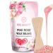 Wax Beads Hard Wax Beans Complete Kit for Painless Hair Removal With 10 Extra Waxing Spatula Applicator for Bikini Area, Face, Legs, Eyebrow, Body Pearl Wax Warmer and Brazilian Wax (PINK ROSE 1.1)