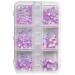 1Box Mixed Nails Art Decorations 3D Beads Nail Easy Installation And Removal Add Charm To Your Nail Nail Supplies Purple