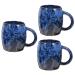 Zerodeko 3pcs Ceramic Coffee Mug The Office Mug Ceramic Cup Espresso Mug Porcelain Tea Japanese Coffee Mug Latte Art Cup Office Drinking Cup Ceramic Milk Cup Personal Cup Ceramics Vintage Bluex3pcs 13x13x12cmx3pcs