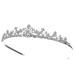 SAMKY Elegant Bridal Tiara Crown - Floral Rhinestone Crystal Wedding Prom Accessory - Buy Online on SooperMarket.com