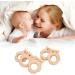 5Pcs Baby Teethers Owl Wooden Chewing Ring | Non-Toxic Robust DIY Jewelry Accessories & Baby Bite Stick - Buy Online on SooperMarket.com