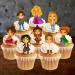 Hocus Pocus Edible Cupcake Toppers (PRECUT Optional) Sanderson Sisters Theme - Halloween Witches Edible Cupcake Toppers - Wafer Cake Decorations (PRECUT Pack of 12)