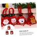 KOMBIUDA Pouch 3pcs Christmas Bag Candy Bags Christmas Packaging Bags Sack Bags Cute Storage Bags Drawstring Pouch - Buy Online on SooperMarket.com