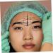 Angoily Ink Microblading Measuring Home for Thin- Mapping Disposable Brow Eyebrow Grooming Ruler - Buy Online on SooperMarket.com