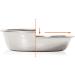 Catit Shallow Double Food Bowl - White | Sleek & Modern Design - Buy Online on SooperMarket.com