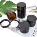 Amber Glass Empty Can - 6 Pieces Refillable Containers 30ml/50ml for Cosmetics Creams & Oils | Brown Glass Ointment Jars for Women & Girls - Buy Online on SooperMarket.com