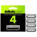 Gillette Mens Razor Blade Refills with Exfoliating Bar by GilletteLabs, Compatible Only with GilletteLabs Razors with Exfoliating Bar and Heated Razor, 4 Razor Blade Cartridges 4 Refills