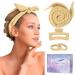 CORATED Heatless Curling Rod Headband Upgraded 60" Extra Long Heatless Curls Headband Soft Hair Curlers to Sleep No Heat Hair Curler Kit for Short & Long Hair Khaki