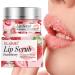 MIELIKKI Lip Scrub Lip Scrubs Exfoliator Sugar Lip Polish Lip Exfoliator Scrubber for Chapped and Dry Lips Lip Moisturizer Lip Care Products Strawberry