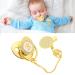 Golden Baby Pacifier - Soft Curved Design Safe Materials 26 Letters Clips for 6-18 Months - Buy Online on SooperMarket.com