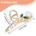 White Lily Metal Hair Claws - Strong Hold Claw Clips for Thick Hair | Lusofie Flower Hair Accessories - Buy Online on SooperMarket.com