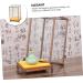 ORFOFE Box Wood Carving Glass Cover clear display stand buddha display stand Display Accessory toy shelf 17x12cm Assorted Color - Buy Online on SooperMarket.com