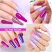 Shining She Gel Nail Polish Set - 10 Colors Purple Rose White Glitter Kit - Soak-Off UV/LED - 8ML - Ideal for Nail Art Salon & Home DIY - Buy Online on SooperMarket.com