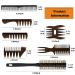 Professional Hair Styling Comb and Brush Set for Men - Ideal for Quiff, Pompadour, Dry & Wet Styling - All Hair Types & Styles - Buy Online on SooperMarket.com