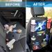 Kimsky 2er Autositz Organizer | Waterproof Backseat Protection for Kids | Children's Toy Storage & Tablet Holder - Black (2PCs) - Buy Online on SooperMarket.com