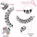 Heracks 14 Pairs D Curl Russian Cat-Eye Lashes | 10-20 MM Fox Eyelashes | Wispy False Eyelashes with Clear Band - Buy Online on SooperMarket.com